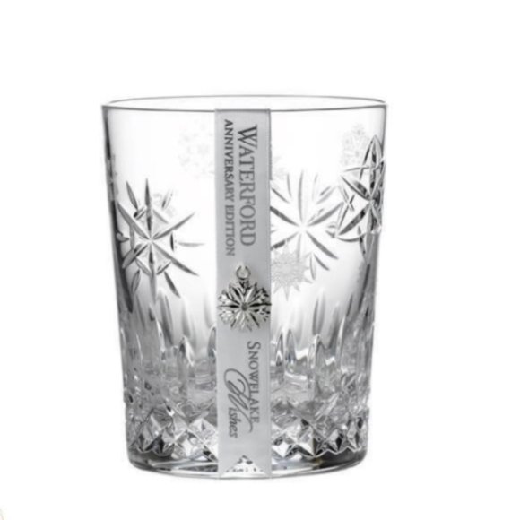 2020 Waterford Snowflake Wishes Love DOF Glass Tumbler 10th Anniversary Edition - Picture 1 of 4